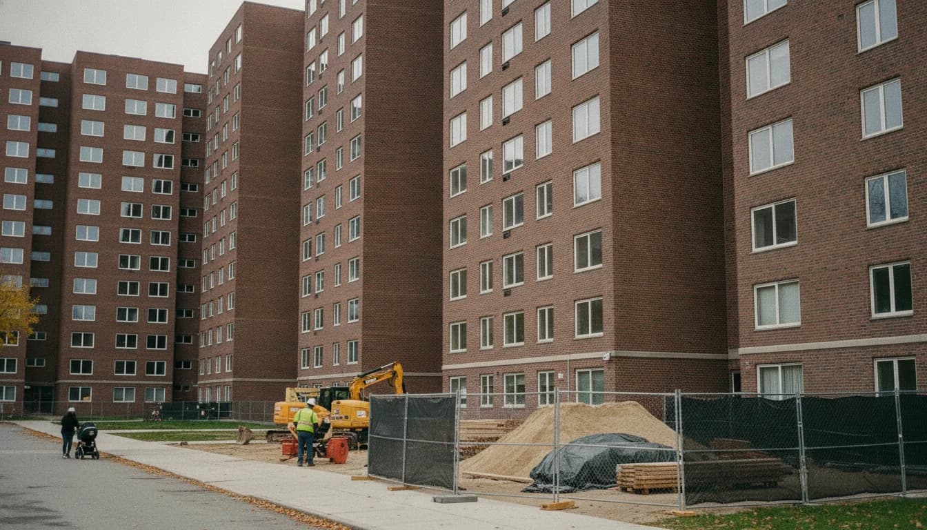 Nostrand Houses Public Housing Preservation Trust Modernizes